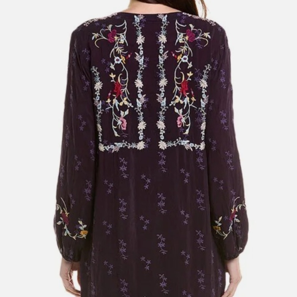Johnny Was extremely heavily embroidered Eloise midi dress NWT - Picture 6 of 12